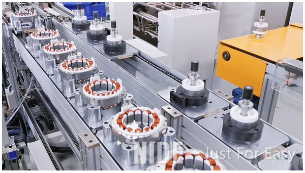 7-automatic brushless DC motor stator manufacturing line